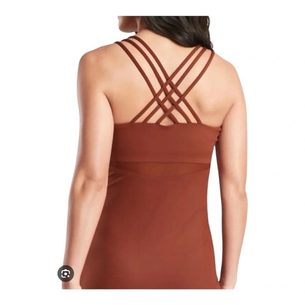 NWT Athleta Hyper Focused Stretch Dress! Burgundy! Medium! NEW! - Picture 6 of 8